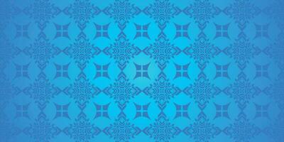 Arabic pattern blue pattern background vector