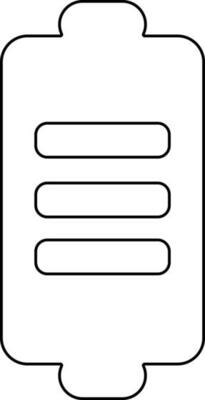 Thin line icon of Power saving or Battery.