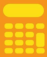 Color style of calculator icon for calculation easily. vector