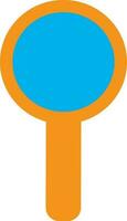 Magnifying glass icon for education concept. vector