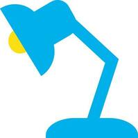 Desk lamp icon for education concept. vector