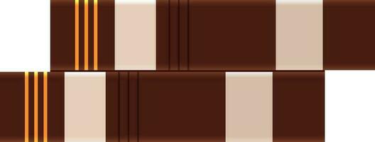 Stack of books in brown color. vector