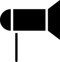 Isolated megaphone icon in flat style. vector