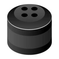 Mini voice assistant icon in 3d style. vector