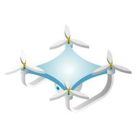 Drone camera icon in 3d style. vector