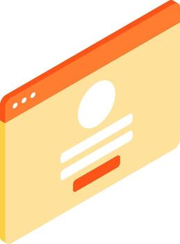 ilustración de navegador ventana en 3d estilo. vector