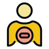 Blacklist cancel icon vector flat