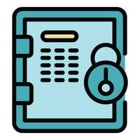 Deposit room privacy icon vector flat