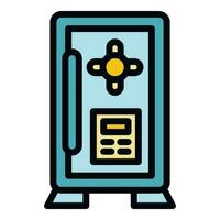 Deposit room button icon vector flat