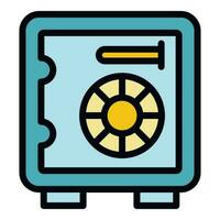 Deposit room new safe icon vector flat