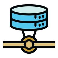 Network server icon vector flat