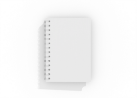 White Notebook mockup png