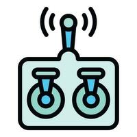 Drone controller icon vector flat