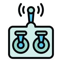 Drone controller icon vector flat