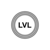 Latvia Currency Symbol, Latvian Lats Icon, LVL Sign. Vector Illustration