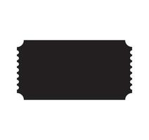 Blank ticket icon. Ticket vector icon.