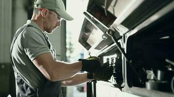 Maintenance Of Electric Box In Bus. video