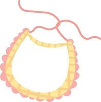 Isolated baby bib on white background. vector