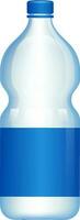 Realistic pattern water bottle element. vector