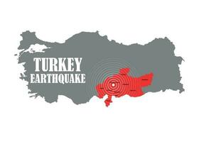 desastre, terremoto 2023 en pavo. ayuda, solidaridad, tragedia terremoto en sombrero, kahramanmarash, Gaziantep pavo. orar vector ilustración.