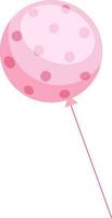 Isolated pink color balloon element icon. vector