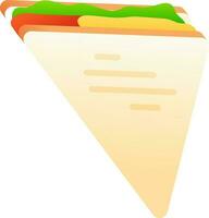 Realistic illustration of sandwich. vector