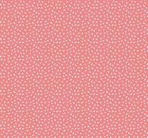 Seamless pattern with dotted circles. Stylish background with randomly disposed spots. Simple texture from small white dots on red background. vector