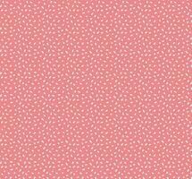 Seamless pattern with dotted circles. Stylish background with randomly disposed spots. Simple texture from small white dots on red background. vector