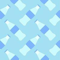 soft drink seamless pattern vector illustration. bottle of soda seamless pattern