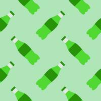 soft drink seamless pattern vector illustration. bottle of soda seamless pattern