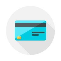 Credit card icon vector isolated. Flat style vector illustration.