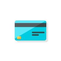 crédito tarjeta - sombra icono vector aislado. plano estilo vector ilustración.