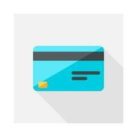 Credit card icon vector isolated. Flat style vector illustration.