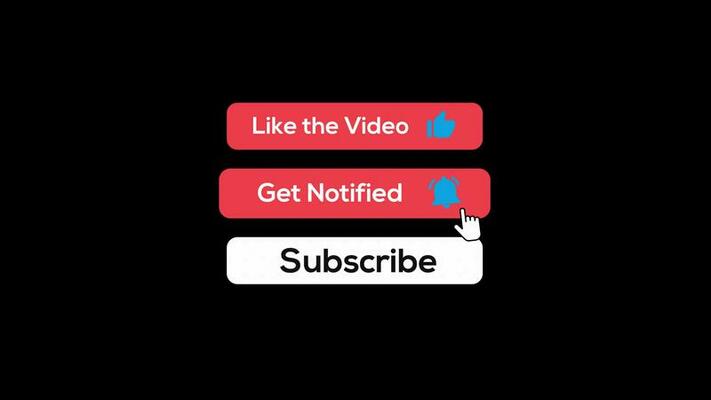How To Add Like And Subscribe Animation In Video Like And Subscribe Animation Stock Video Footage for Free Download