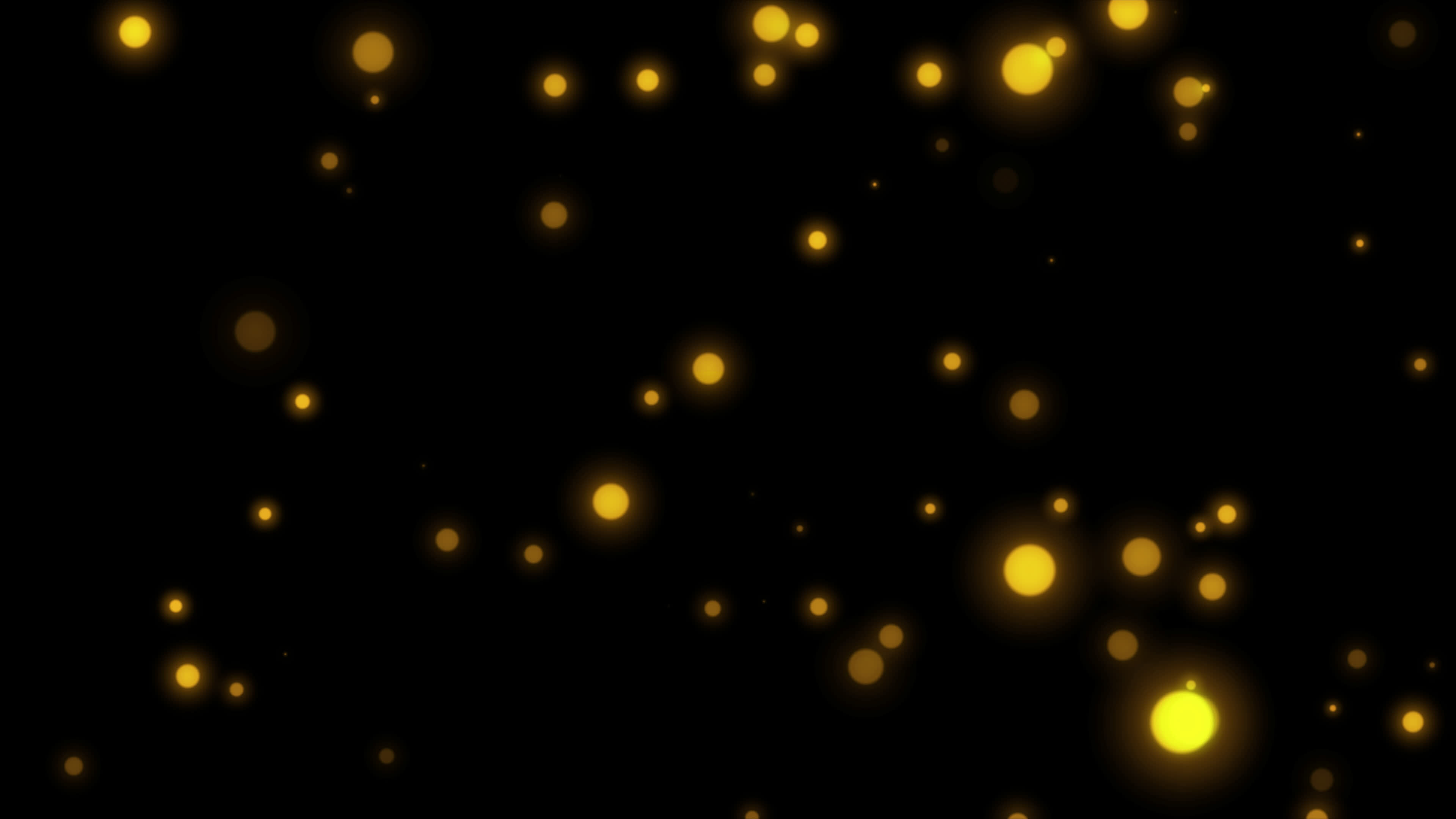 yellow Light Blinking and glowing bokeh effect seamless loop Animation