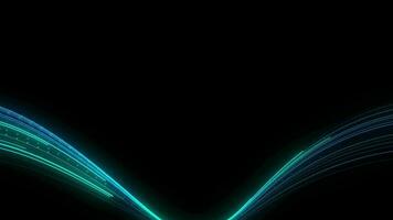 futuriste bleu lumière traînée abstrait haute la vitesse lignes Piste effet embrasé numérique fibre l'Internet Les données salut technologie concept avec alpha video