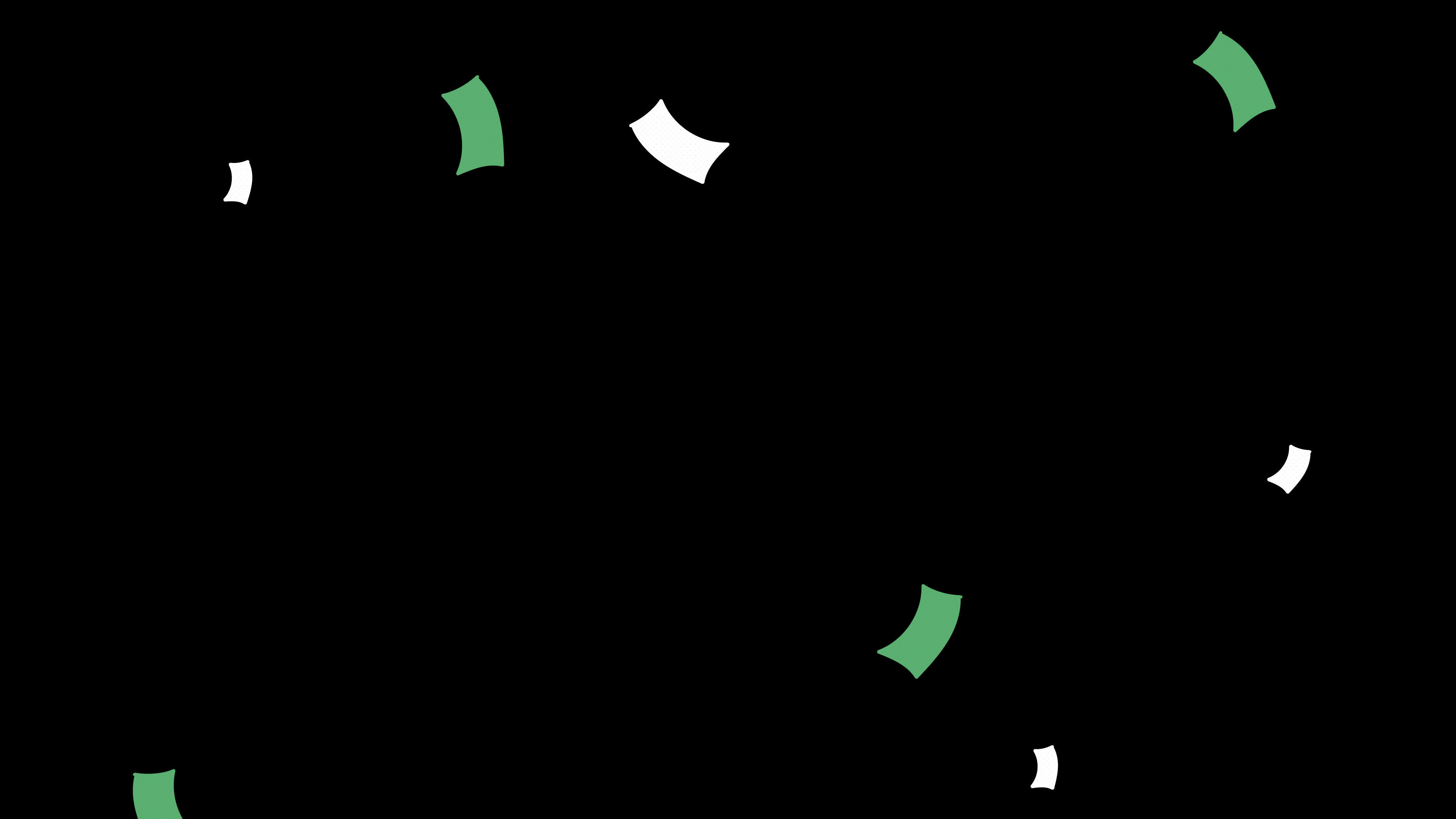 confetti falling loop Animation video transparent background with alpha