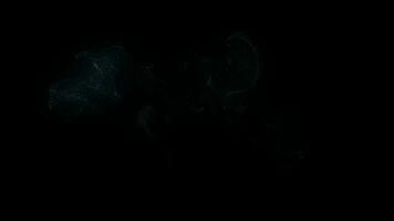 Magie bewirken eisig Nebel Auswirkungen Rauch Elemente Schleife Animation Video transparent Hintergrund mit Alpha Kanal.
