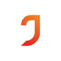 Letter J logo icon design template vector