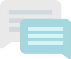 Comments or message icon in gray and blue color. vector