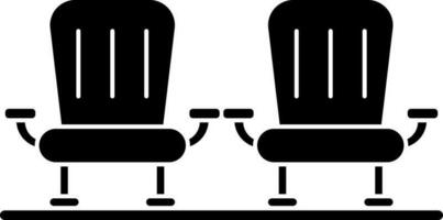 illustration of chair icon or symbol. vector