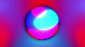 abstrait 3d Contexte avec magnifique arc en ciel couleurs pente sur la cire bulles métaboule. sphères mouche dans le air avec un interne briller, 3d Balle apparaît par éclairant avec coloré néon lumière. video