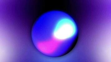 astratto 3d sfondo con bellissimo arcobaleno colori pendenza su cera bolle metaball. sfere volare nel il aria con un interno incandescenza, 3d palla appare di illuminante con colorato neon luce. video
