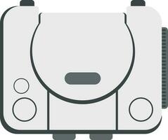 Playstation box icon in grey color. vector