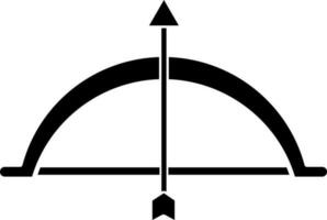 Bow and arrow icon or symbol. vector