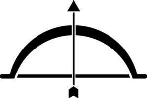 Bow and arrow icon or symbol. vector