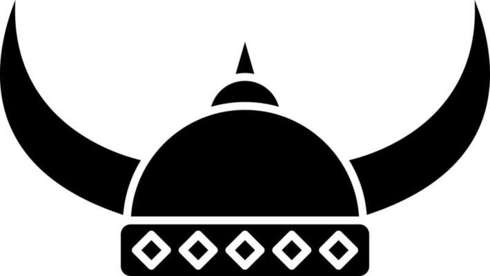 Vector illustration of viking icon or symbol.