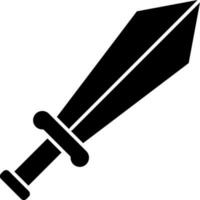 Isolated dagger icon in flat style. vector