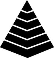 Isolated pyramid icon or symbol. vector