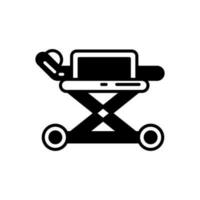 Stretcher icon in vector. Illustration vector